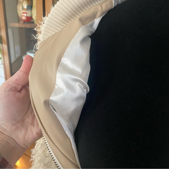 NWT Chaser Faux Fur Lamby Bomber Jacket - Picture 3 of 10